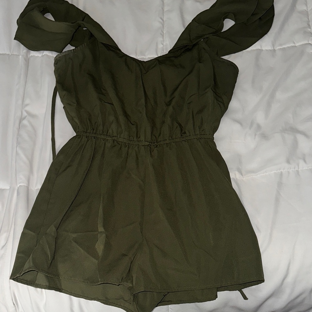 BeBop Olive Green Romper